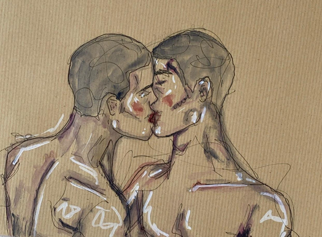 MAXIM ANSELIN // MEN KISSING