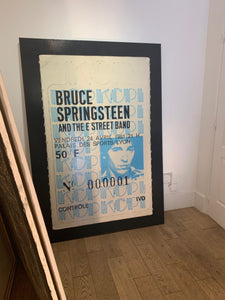 ALBERT KOSKI / TOILE SUR CHASSIS / SOUCHE TICKET / BRUCE SPRINGSTEEN / FORMAT 130 X 195 CM