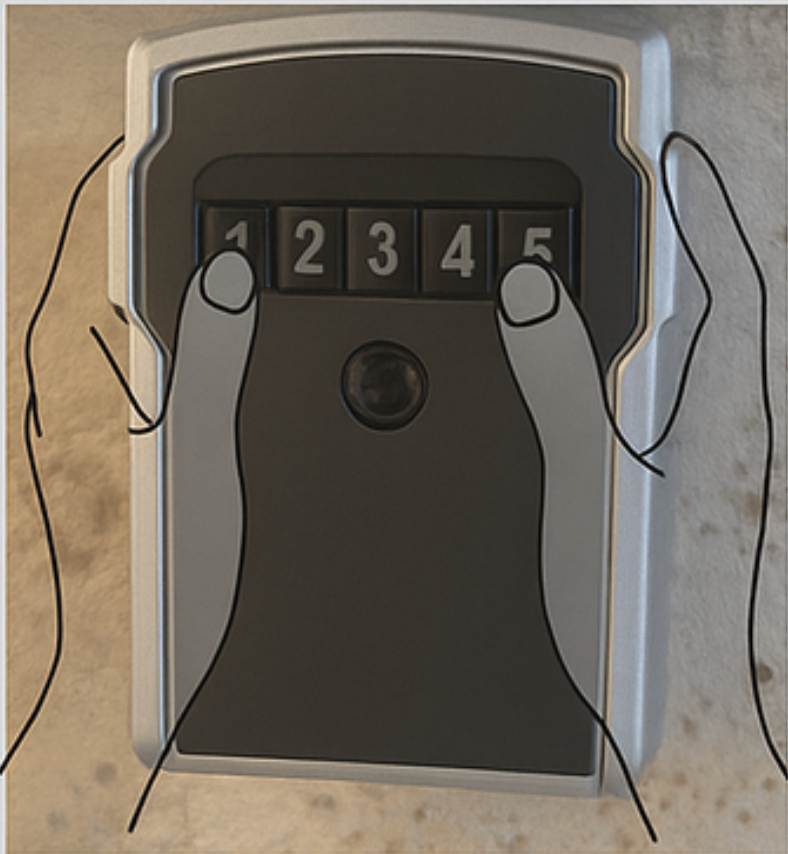 Keybox — attrapez fermement des deux côtés