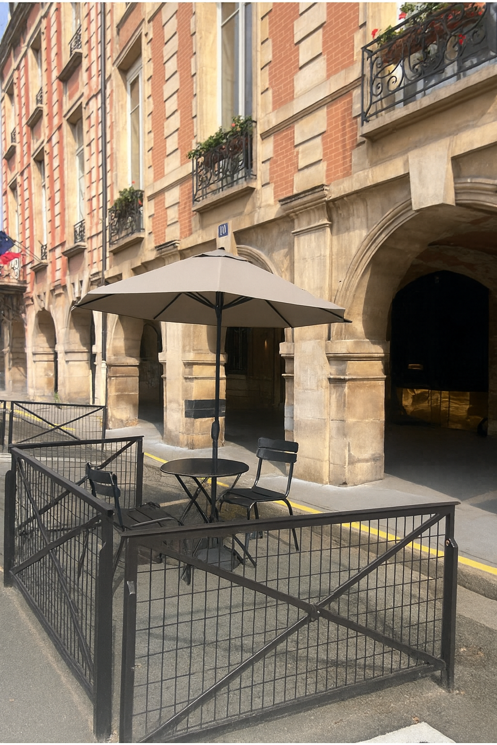 Terrasse parasol